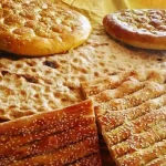 نان بربری کنجدی خانگی 65458645410