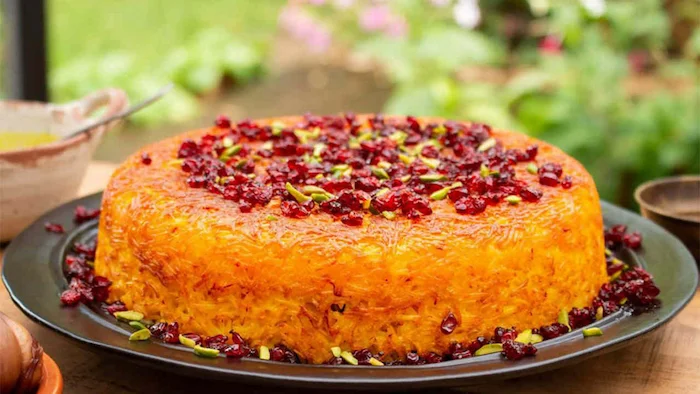 زرشک پلو مجلسی با فر 56465456410