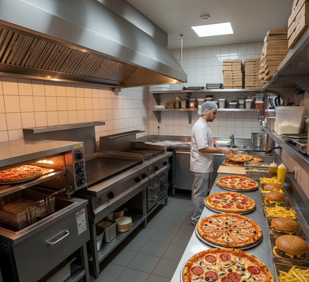 تجهیزات و آشپزخانه فست فودی 356565634534