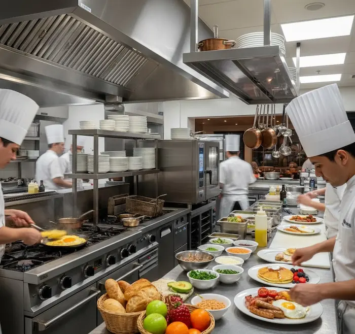 استفاده از میزکار و تجهیزات کیتروگاز در اشپزخانه 34534534