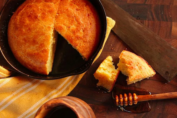 نان ذرت خانگی با عسل 545631