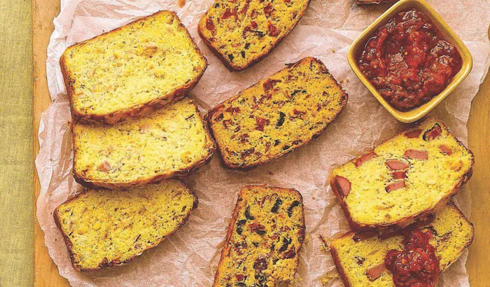 نان ذرت خانگی با سیر و سبزی 545641