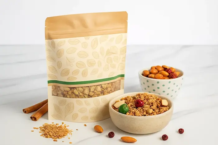 استفاده از زیپ کیف برای بسته بندی گرانولا654656543