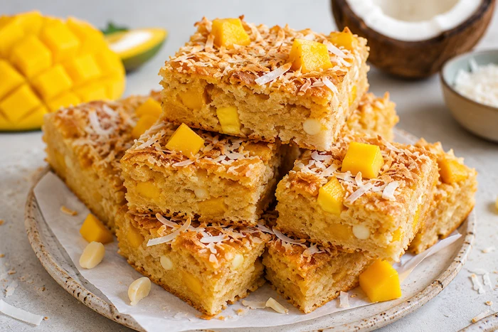 طرز تهیه بلوندی نارگیل و انبه75452