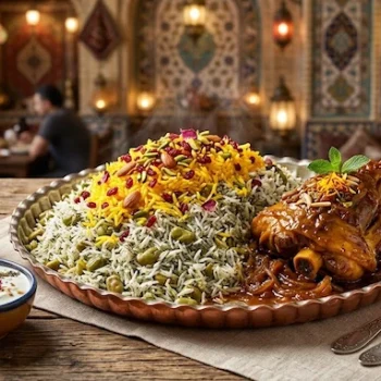 باقالی پلو با ماهیچه