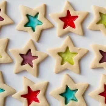 طرز تهیه بیسکویت شیشه ای5456410 بیسکویت شیشه ای چیده شده در سینی فر 6546841025410