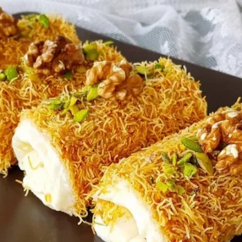 کنافه عربی پخته شده در فر 55455650536