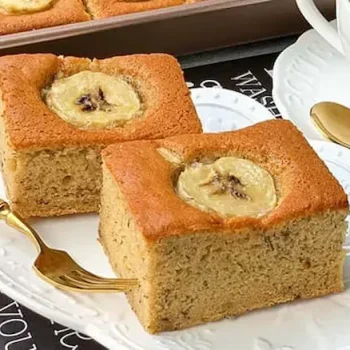 کیک موز و گردو کافی شاپی 45433443